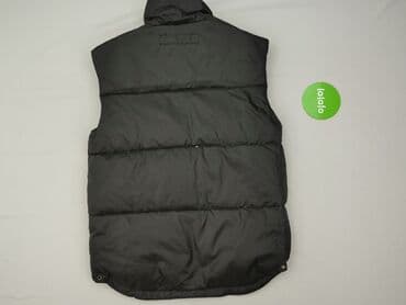 stroje kąpielowe c a: Pikowana męska kamizelka bezrękawnik GIAR - Kolor: czarny, matowy — 3