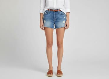 krótkie spodenki jeansowe z dziurami: H&M, Szorty damskie, rozmiar S — 8