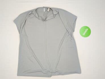 szara bluzka h m: H&M, Bluzka damska, rozmiar L — 2