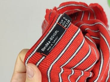 bluzki prazkowane: Bershka, T-shirt damski, rozmiar S — 7