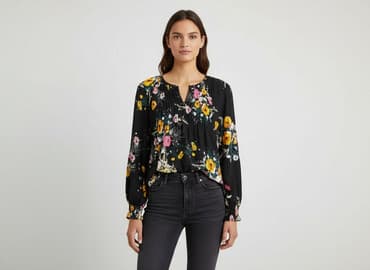 eleganckie bluzki czarne: Bluzka damska, rozmiar M — 7