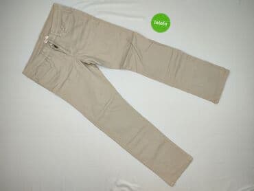 granatowe chinosy damskie: Infinity, Spodnie materiałowe damskie, rozmiar L — 2