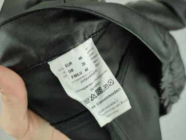 jeansy damskie podarte: Material trousers for women, size 4XL (EU 48) — 5