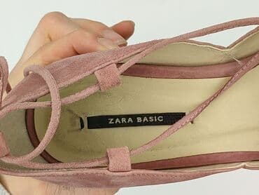 buty z piórami zara: Zara, Balerinki damskie, rozmiar 38 — 7