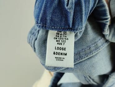 kombinezony zimowe dla dzieci h m: Spodnie jeansowe, H&M, 7 lat, 122, stan - Idealny — 4