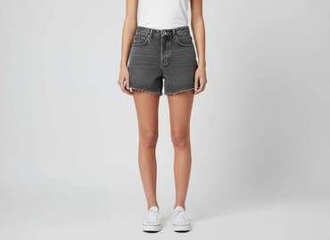 szorty jeansowe damskie szare: Denim, Szorty damskie, rozmiar XS — 7