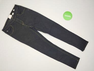 szara bluza pull and bear: Spodnie jeansowe, H&M, 13 lat, 158, stan - Idealny — 2