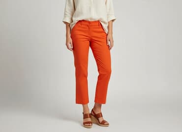 pomarańczowe spodnie hello kitty: Ann Taylor, Spodnie 3/4 damskie, rozmiar M — 6
