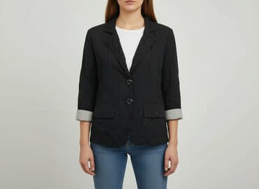 czarne t shirty i marynarka: Women's blazer, size S — 1
