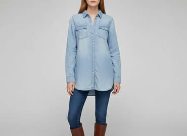 koszula niebieska hm: H&M, Koszula damska, rozmiar XS — 6