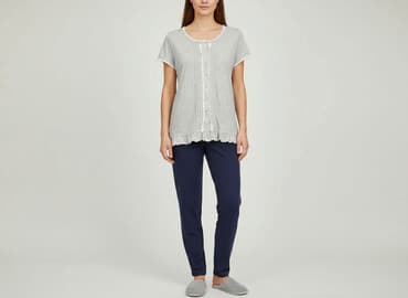 koszula nocna damska z długim rękawem: C&A, Pyjama shirt, size S — 1