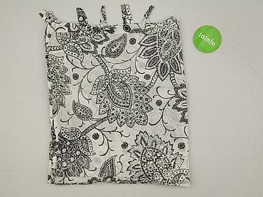 ręcznik: Zasłona panelowa na szelkach – biało‑czarna, z roślinnym, orientalnym — 2