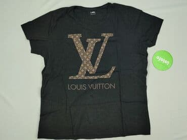 klapki louis vuitton czarne: Louis Vuitton, T-shirt damski, rozmiar 2XL — 2