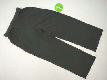 spodnie materiałowe z wysokim stanem: Spodnie materiałowe damskie, rozmiar L — 3