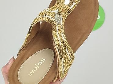 sandaly na platformie: Wojas, Japonki damskie, rozmiar 38 — 5