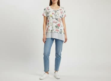 luźne t shirty: Yessica, T-shirt damski, rozmiar XS — 1