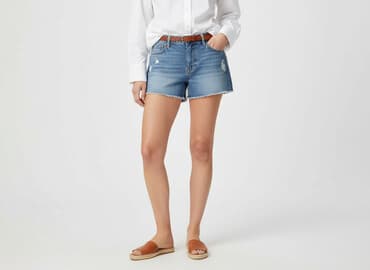 dżinsy typu boyfriend: Gap, Szorty damskie, rozmiar L — 7