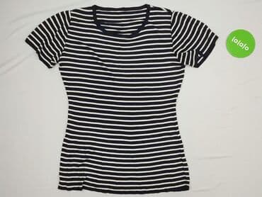 czarne t shirty w serek damskie: T-shirt damski, rozmiar S — 2