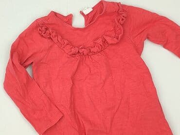 skórzana kurtka i futrzana kamizelka: Blouse, H&M, 1.5-2 years, 86-92 cm, condition - Very good — 1