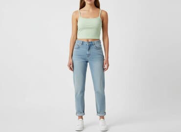 cropp bluzki z krótkim rękawem: H&M, Top damski, rozmiar XS — 6