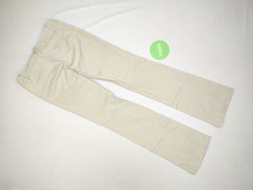 kremowe jeansy damskie: Spodnie materiałowe damskie, rozmiar S — 3