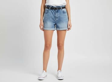 szorty boyfriend damskie: Szorty damskie, rozmiar M — 7