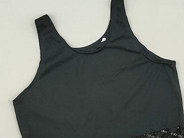 czarny top cropp: Top damski, rozmiar L — 1