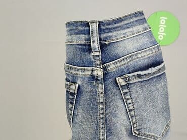 krótkie spodenki z wysokim stanem jeansowe: Szorty damskie, rozmiar S — 7