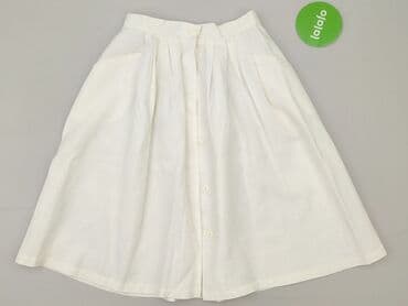biała spódnice plisowane midi: Women`s skirt, size S — 3