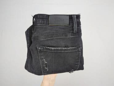 spodnie z dziurami wysoki stan: Stradivarius, Jeansy damskie, S — 5