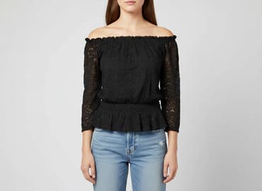 bluzka z odkrytym ramieniem allegro: Bluzka damska, rozmiar M — 8