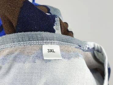 koszulka z długim rękawem w paski: Bluzka damska, rozmiar 3XL — 4