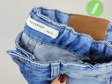 reserved kombinezon biały: Spodnie jeansowe, Reserved, 12 lat, 152, stan - Bardzo dobry — 4