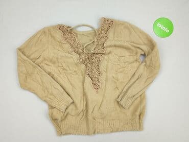 sweter z koronką na dole: Sweter damski, rozmiar L — 3