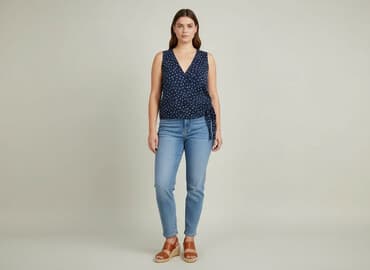 reserved sukienka niebieska w groszki: KappAhl, Bluzka damska, rozmiar M — 7