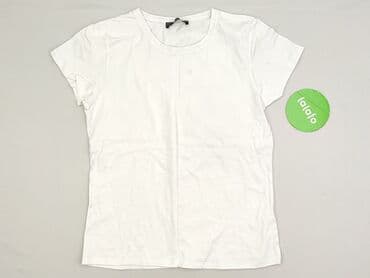 białe t shirty basic damskie: Basic, T-shirt damski, rozmiar L — 2