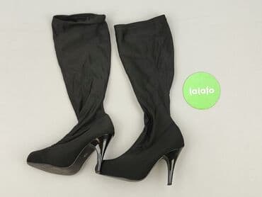 buty na platformie czarne ccc: Kozaki damskie, rozmiar 37 — 4