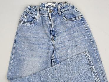 reserved bluzka z bufkami: Spodnie jeansowe, Reserved, 10 lat, 140, stan - Bardzo dobry — 1