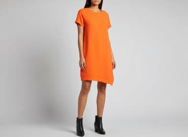 bluzka żółta w czarne paski: Topshop, Sukienka damska, rozmiar L — 8