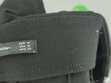 czarne legginsy sportowe z wysokim stanem: Zara, Legginsy Eleganckie damskie, rozmiar M — 4