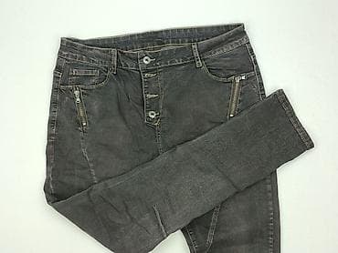 jeansy patchworkowe: Jeansy damskie, rozmiar XL — 1