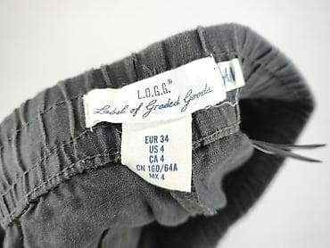 hexeline pl: H&M L.O.G.G., Spodnie materiałowe damskie, rozmiar 2XS — 4