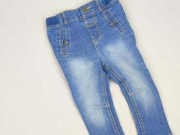 spodnie woskowane bershka: Denim pants, F&F, 12-18 months, condition - Perfect — 1