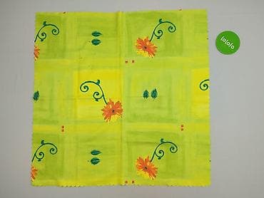 Dekoracje do domu: Obrus 74 x 74, kolor - Zielony, stan - Bardzo dobry — 2