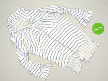 niebieska koszula w białe paski damska: Koszula damska, rozmiar XL — 2