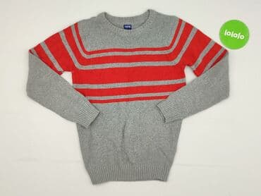 rajstopy w czerwono czarne paski: Sweater, Y.F.K., 10 years, 134-140 cm, condition - Very good — 2