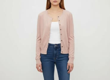 kamizelka futerko h m: H&M Basic, Kardigan damski, rozmiar M — 7
