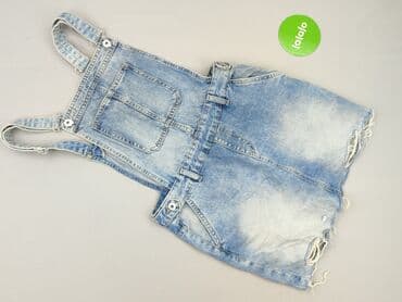 krótkie spodenki jeansowe cropp: Cropp, Ogrodniczki damskie, rozmiar M — 2