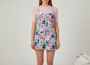 koronkowy kombinezon zara: Kombinezon damski, rozmiar L — 6