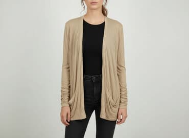 beżowe buty na koturnie ccc: Kardigan damski, rozmiar M — 6